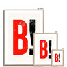 B! - Fine Art Print - Framed & Mounted Print