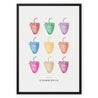 Strawberries #1 - Framed Canvas