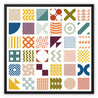 Geometric Pattern #3 - Framed Canvas