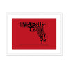 Framed Print, Fine Art Print, Music Poster, Music Lyrics, The The, Armageddon Days, Red, Gun, Graffiki