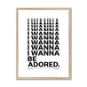 I Wanna Be Adored | The Stone Roses | Lyrics Print | Music Print - Fine Art Print