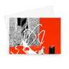Red Street - Greeting Card