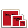 Framed Print, Fine Art Print, Music Poster, Music Lyrics, The The, Armageddon Days, Red, Gun, Graffiki