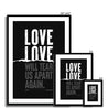 Love Will Tear Us Apart | Joy Division | Lyrics Print | Music Print - Fine Art Print