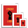 Fine art print, Giclée print, Art print, Framed poster, Poster, Handmade, 200 gsm paper, Typography, Music Lyrics, Music Print, Kaiser Chiefs, I Predict A Riot