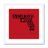 Framed Print, Fine Art Print, Music Poster, Music Lyrics, The The, Armageddon Days, Red, Gun, Graffiki