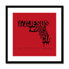 Framed Print, Fine Art Print, Music Poster, Music Lyrics, The The, Armageddon Days, Red, Gun, Graffiki