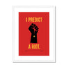 Fine art print, Giclée print, Art print, Framed poster, Poster, Handmade, 200 gsm paper, Typography, Music Lyrics, Music Print, Kaiser Chiefs, I Predict A Riot