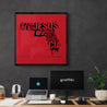 Framed Print, Fine Art Print, Music Poster, Music Lyrics, The The, Armageddon Days, Red, Gun, Graffiki