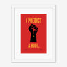 Fine art print, Giclée print, Art print, Framed poster, Poster, Handmade, 200 gsm paper, Typography, Music Lyrics, Music Print, Kaiser Chiefs, I Predict A Riot