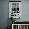 I Wanna Be Adored | The Stone Roses | Lyrics Print | Music Print - Fine Art Print
