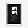 Love Will Tear Us Apart | Joy Division | Lyrics Print | Music Print - Fine Art Print