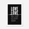Love Will Tear Us Apart | Joy Division | Lyrics Print | Music Print - Fine Art Print