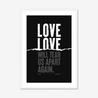 Love Will Tear Us Apart | Joy Division | Lyrics Print | Music Print - Fine Art Print
