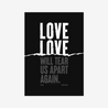 Love Will Tear Us Apart | Joy Division | Lyrics Print | Music Print - Fine Art Print