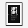 Love Will Tear Us Apart | Joy Division | Lyrics Print | Music Print - Fine Art Print