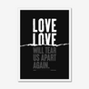 Love Will Tear Us Apart | Joy Division | Lyrics Print | Music Print - Fine Art Print