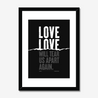 Love Will Tear Us Apart | Joy Division | Lyrics Print | Music Print - Fine Art Print