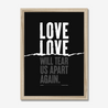 Love Will Tear Us Apart | Joy Division | Lyrics Print | Music Print - Fine Art Print