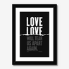 Love Will Tear Us Apart | Joy Division | Lyrics Print | Music Print - Fine Art Print