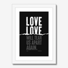 Love Will Tear Us Apart | Joy Division | Lyrics Print | Music Print - Fine Art Print