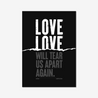 Love Will Tear Us Apart | Joy Division | Lyrics Print | Music Print - Fine Art Print