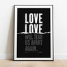 Love Will Tear Us Apart | Joy Division | Lyrics Print | Music Print - Fine Art Print