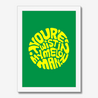 Step On | Happy Mondays | Lyrics Print | Music Print - Fine Art Print
