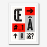 Type Block #2 - Fine Art Print | Framed & Mounted Print