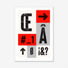 Type Block #2 - Fine Art Print | Framed & Mounted Print