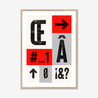 Type Block #2 - Fine Art Print | Framed & Mounted Print