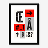 Type Block #2 - Fine Art Print | Framed & Mounted Print