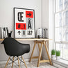 Type Block #2 - Fine Art Print | Framed & Mounted Print