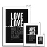 Love Will Tear Us Apart | Joy Division | Lyrics Print | Music Print - Fine Art Print