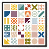 Geometric Pattern #3 - Framed Canvas