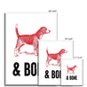 Dog & Bone - Fine Art Print
