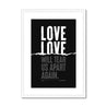 Love Will Tear Us Apart | Joy Division | Lyrics Print | Music Print - Fine Art Print
