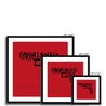 Framed Print, Fine Art Print, Music Poster, Music Lyrics, The The, Armageddon Days, Red, Gun, Graffiki