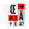 Type Block #1 - Greeting Card