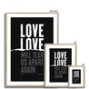 Love Will Tear Us Apart | Joy Division | Lyrics Print | Music Print - Fine Art Print