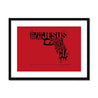 Framed Print, Fine Art Print, Music Poster, Music Lyrics, The The, Armageddon Days, Red, Gun, Graffiki