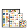 Geometric Pattern #3 - Framed Canvas