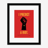 Fine art print, Giclée print, Art print, Framed poster, Poster, Handmade, 200 gsm paper, Typography, Music Lyrics, Music Print, Kaiser Chiefs, I Predict A Riot