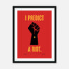 Fine art print, Giclée print, Art print, Framed poster, Poster, Handmade, 200 gsm paper, Typography, Music Lyrics, Music Print, Kaiser Chiefs, I Predict A Riot