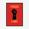 Fine art print, Giclée print, Art print, Framed poster, Poster, Handmade, 200 gsm paper, Typography, Music Lyrics, Music Print, Kaiser Chiefs, I Predict A Riot