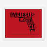 Framed Print, Fine Art Print, Music Poster, Music Lyrics, The The, Armageddon Days, Red, Gun, Graffiki