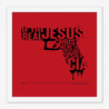 Framed Print, Fine Art Print, Music Poster, Music Lyrics, The The, Armageddon Days, Red, Gun, Graffiki