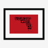 Framed Print, Fine Art Print, Music Poster, Music Lyrics, The The, Armageddon Days, Red, Gun, Graffiki