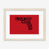 Framed Print, Fine Art Print, Music Poster, Music Lyrics, The The, Armageddon Days, Red, Gun, Graffiki