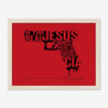 Framed Print, Fine Art Print, Music Poster, Music Lyrics, The The, Armageddon Days, Red, Gun, Graffiki